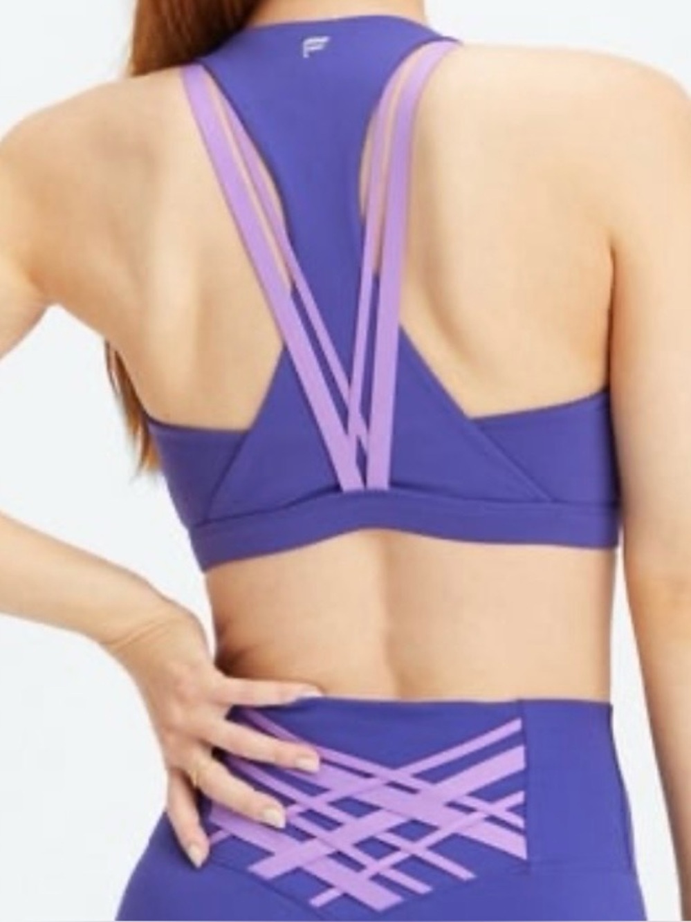 Fabletics Set Medium Impact Sports Bra & Leggings 7/8 Length